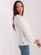 Bluzka damska z długim rękawem, ecru, Lakerta