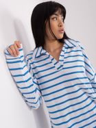 Bluzka damska z długim rękawem, oversize, mix, Lakerta