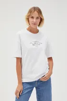 Bluzka damska z krótkim rękawem, biała, Moodo