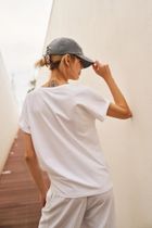 Bluzka damska z krótkim rękawem, biała, Moodo