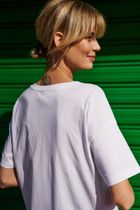 Bluzka damska z krótkim rękawem, biała, Moodo