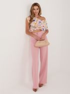 Bluzka damska z krótkim rękawem, różowa, Sublevel