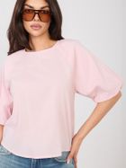 Bluzka damska z krótkim rękawem, różowa, Sublevel