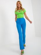 Bluzka damska z krótkim rękawem, zielona, Vinceotto