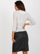 Bluzka damska z rękawem 3/4, ecru, Lakerta