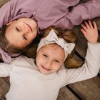 Bluzka dziewczęca z długim rękawem, beżowa, Eevi