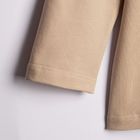 Bluzka dziewczęca z długim rękawem, beżowa, Nicol