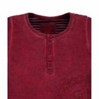 Bluzka dziewczęca z długim rękawem, bordowa, Kanz