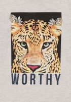 Bluzka dziewczęca z długim rękawem, ecru, Tom Tailor