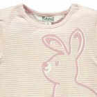 Bluzka dziewczęca z długim rękawem, różowa, Kanz