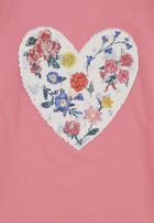 Bluzka dziewczęca z długim rękawem, różowa, Tom Tailor