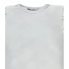 Bluzka dziewczęca z krótkim rękawem, biała, Kanz