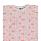 Bluzka dziewczęca z krótkim rękawem, biała, Kanz