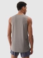 Bluzka męska bez rękawów, szara, 4F