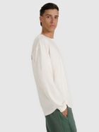 Bluzka męska z długim rękawem, ecru, 4F