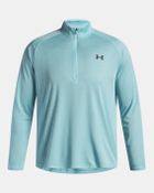 Bluzka męska z długim rękawem, niebieska, Under Armour