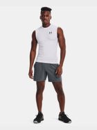Bluzka termoaktywna męska bez rękawów, biała, Under Armour