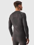 Bluzka termoaktywna męska z długim rękawem, czarna, 4F