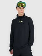 Bluzka termoaktywna męska z długim rękawem, czarna, 4F