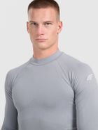 Bluzka termoaktywna męska z długim rękawem, szara, 4F