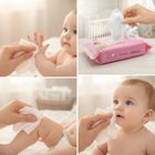 Bocioland, chusteczki nawilżane dla dzieci i niemowląt, 99% wody, 12-60 szt. + etui