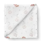 Bocioland, Króliczki, pieluszka bambusowa, 40-40 cm