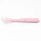 Bocioland, łyżeczka silikonowa, różowa