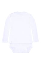 Body chłopięce z długim rękawem, bawełna organiczna, białe, Bellybutton
