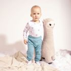 Body chłopięce z długim rękawem, białe, Nicol