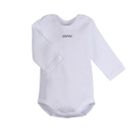 Body dziecięce z długim rękawem, bawełna organiczna, białe, szare, zestaw, 2 szt., Esprit