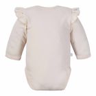 Body dziewczęce z długim rękawem, beżowe, Eevi