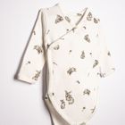 Body dziewczęce z długim rękawem, beżowe, Nicol