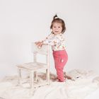 Body dziewczęce z długim rękawem, ecru, Nicol