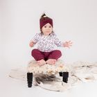 Body dziewczęce z długim rękawem, ecru, Nicol