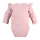 Body dziewczęce z długim rękawem, różowe, Eevi