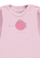 Body dziewczęce z długim rękawem, różowe, zestaw, 2 szt., Bellybutton