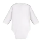 Body niemowlęce z długim rękawem, białe, Eevi