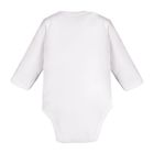 Body niemowlęce z długim rękawem, białe, Eevi