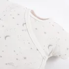 Body niemowlęce z krótkim rękawem, szare, zestaw, 3 szt., Eevi