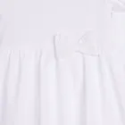 Body sukienka dziewczęce z długim rękawem, białe, Nicol