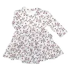 Body sukienka dziewczęce z długim rękawem, ecru, Nicol