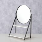 Boltze, Acapulco, okrągłe lusterko stojące z półką, 50,5 cm