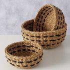 Boltze, Bokar, zestaw koszyków ozdobnych, okrągłych, 21-30 cm, 3 szt.