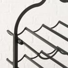 Boltze Home, Botella, stojak na wino metalowy w kształcie butelki, wys. 54,5 cm