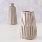 Boltze Home, ceramiczny wazon z tłoczonym wzorem, Esko, 18 cm