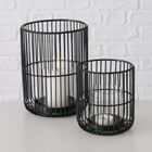 Boltze Home, Cindy, lampion metalowy ze szklanym wkładem, 14 - 20 cm