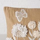 Boltze Home, Marielle, poduszka dekoracyjna w kwiatki, wyszywana, 49-29,3 cm