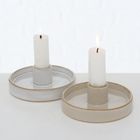 Boltze Home, Marima, okrągły świecznik porcelanowy, 4 cm