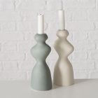 Boltze Home, Morana, świecznik ceramiczny o nieregularnym kształcie, 22 cm