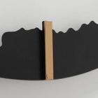 Boltze Home, zegar ścienny Union, metalowy ze złotymi wskazówkami